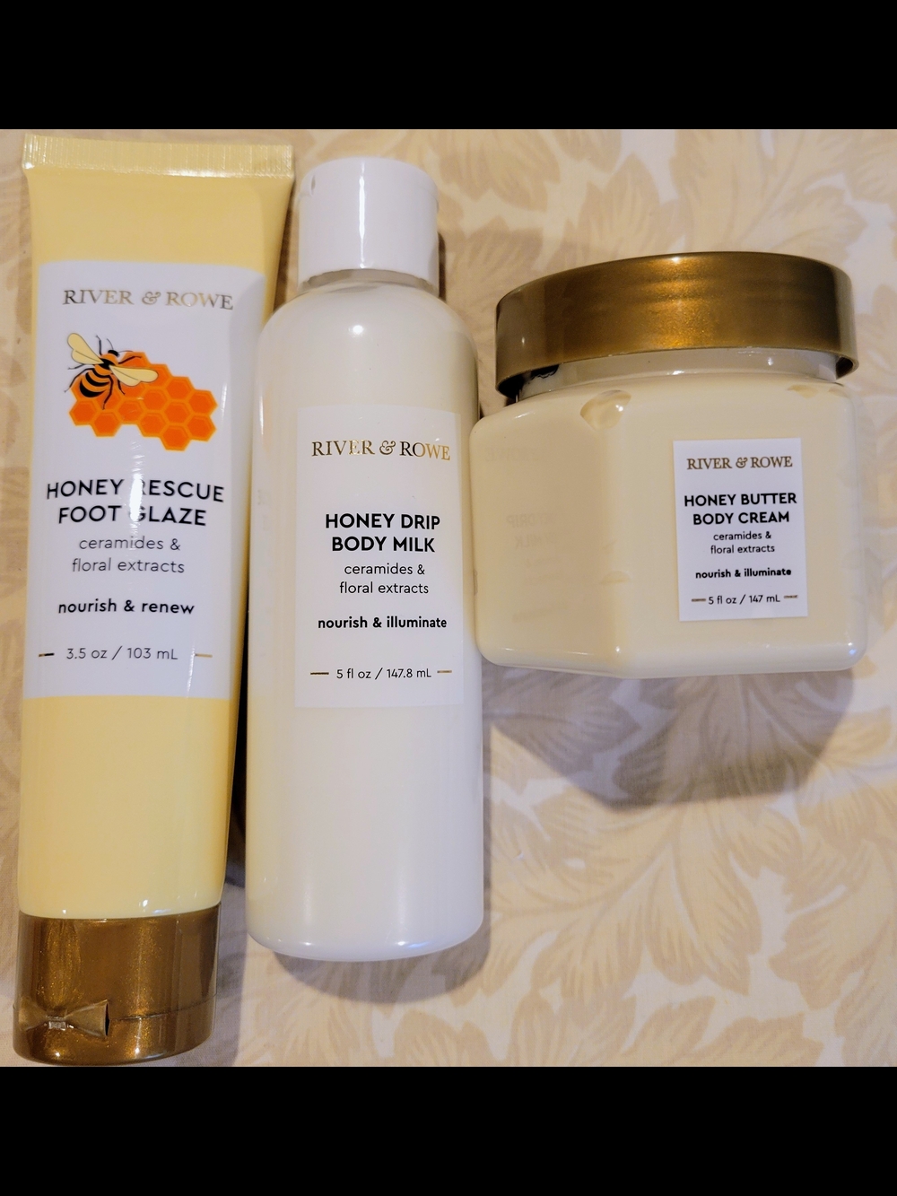 NWT River & Rowe Honey Body Trio